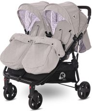 Коляска для двійні Lorelli DUO Grey DOTS